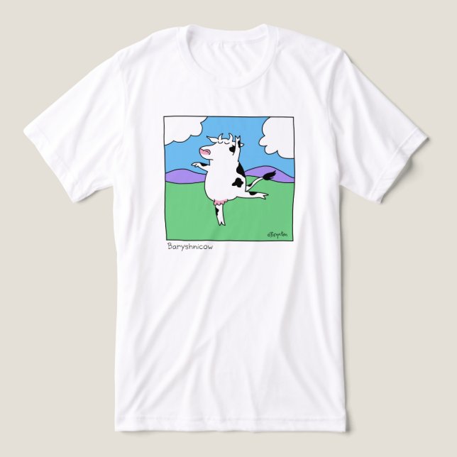 BARYSHNICOW von Sandra Boynton Tri-Blend Shirt (Design Vorderseite)