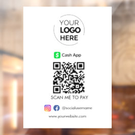 Barzahlungsanwendung QR-Code-Zahlung | Zur Bezahlu Fensteraufkleber
