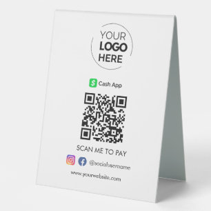 Barzahlungsanwendung QR-Code-Zahlung Zur Bezahlu Tischaufsteller