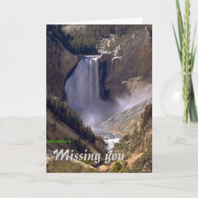 Bas-Chute-Yellowstone, vous manquant carte de (Devant)