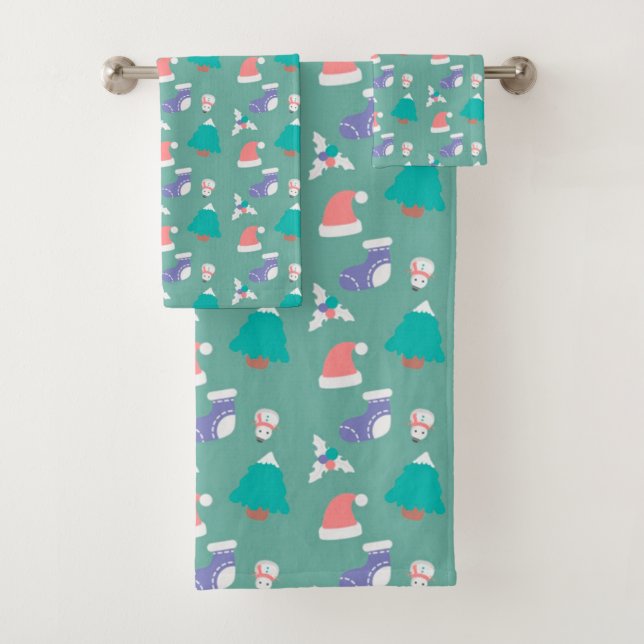 Bas de Noël, chapeaux de Noël et snowmen (En situation)