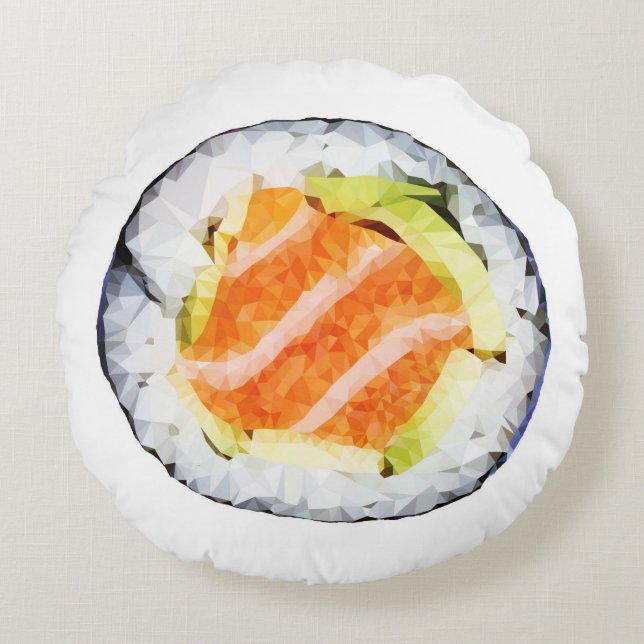 Bas poly coussin géométrique de sushi (Devant)