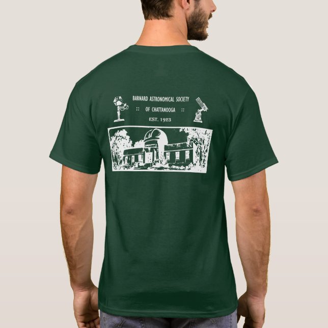 BAS Retro Design T - Shirt (weiße Logos) (Rückseite)