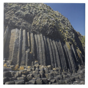 Basalt Columns by Fingal's Höhle, Staffa, außerh Fliese