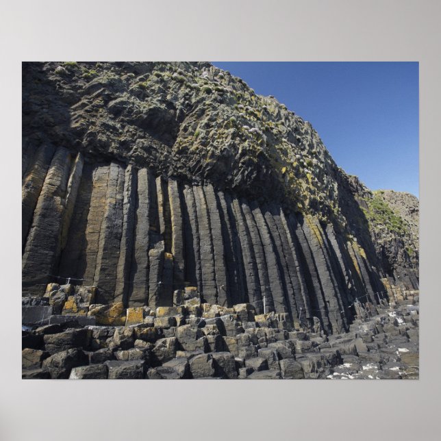 Basalt Columns by Fingal's Höhle, Staffa, off Poster (Vorne)
