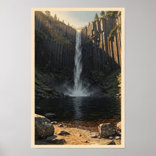 Basalt Falls Gorge Scenic Wilderness Poster