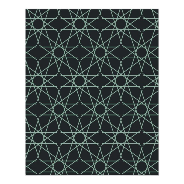 Basalt-Mint-Geometrie Poster (Vorderseite)