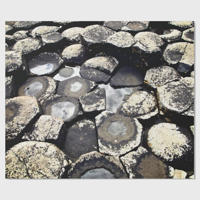 Basaltformationen Giant’s Causeway Geschenkpapier (Flach)