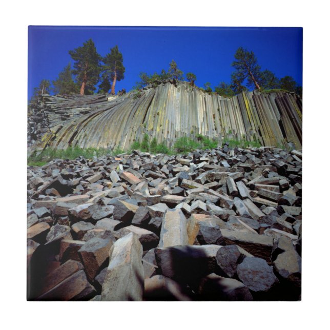Basaltformationen von Devils Postpile Fliese (Vorderseite)