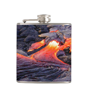 Basaltischer Lavafluss Flachmann