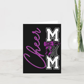 Basball Game Cheerleading Sport Cheer Mom Mama Bow Karte