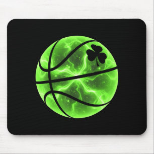 Basball Shamrock Glücksklee Irischer St. Patricks Mousepad