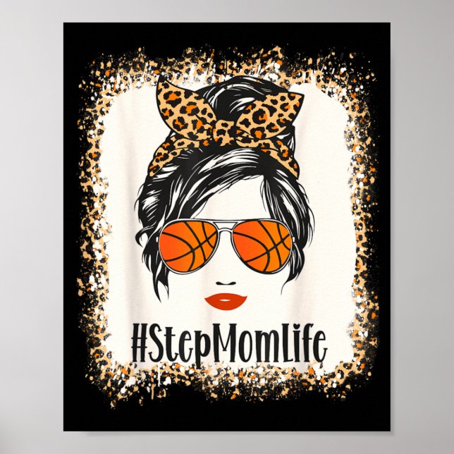 Basball Stiefmutter Leben Leopard-Bandana Mütter Poster (Vorne)