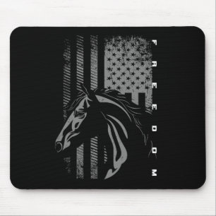 Basbo Uni-kids Black Flag Print - Reiten Mousepad