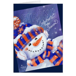 Base-ball Houston 2017 séries de carte de Noël de