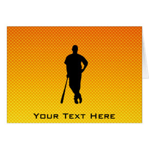 Base-ball jaune-orange