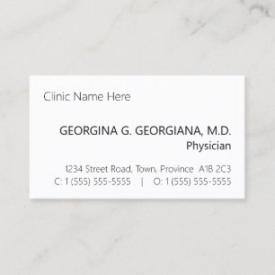 Base, Carte de visite simple