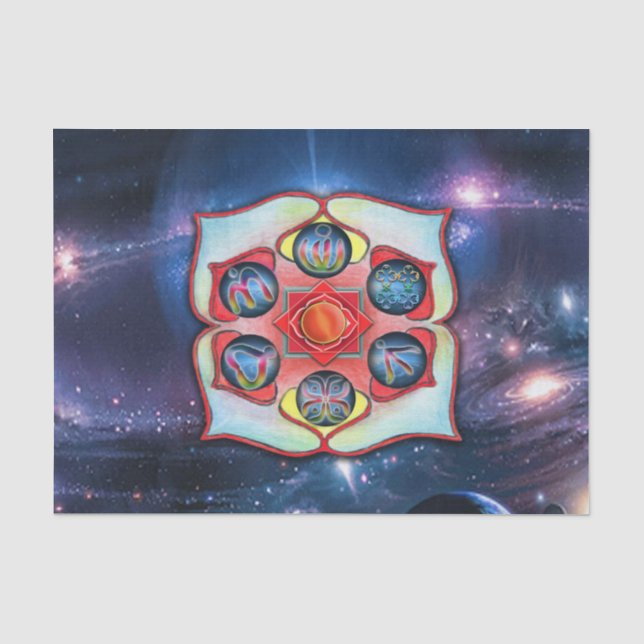 Base Chakra Seidenpapier (Vorderseite)