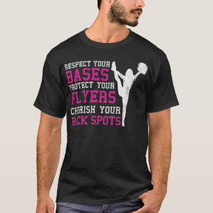 Base Flyers Back Spots Cheerleader Squad Best Fr. T-Shirt