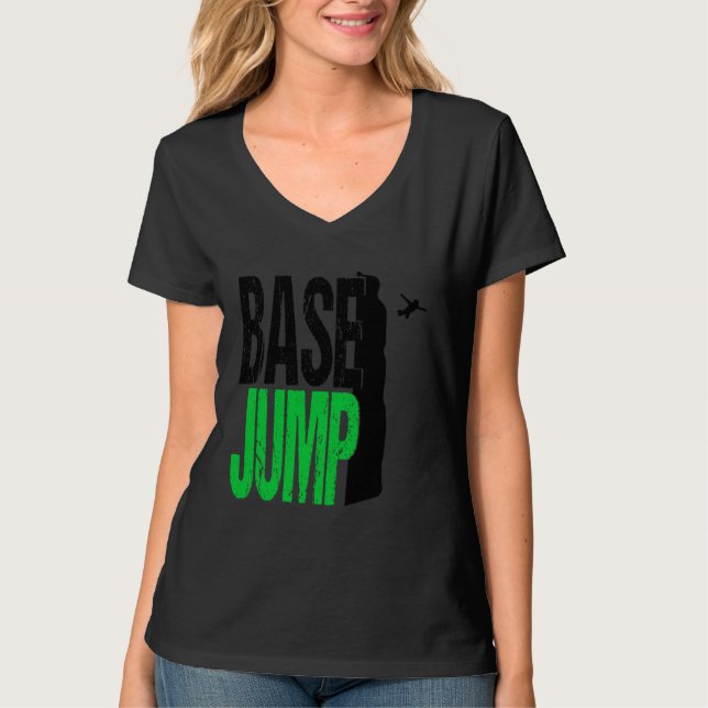 Base Jumping Extreme Sport Parachute T-Shirt (Vorderseite)