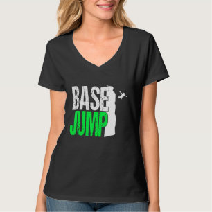 Base Jumping Jump Parachute Jumper Wingsuit Extrem T-Shirt