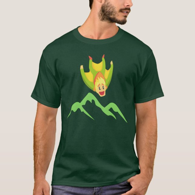 Base Jumping Springer Springen Fallschirmspringer  T-Shirt (Vorderseite)