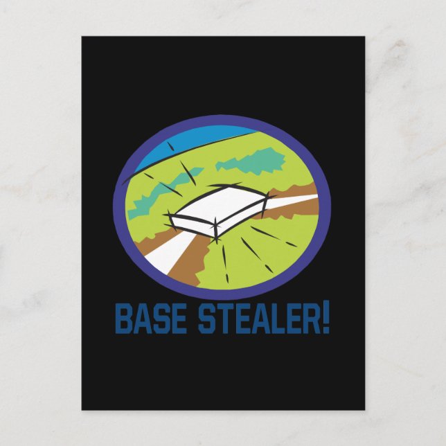 Base Stealer Postkarte (Vorderseite)
