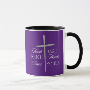 Base tactile, Coeurs, Âmes - Mug de café chrétien