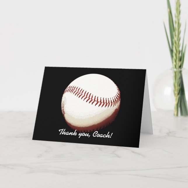 Basebalball danken Ihnen, Grußkarte zu trainieren Dankeskarte (Vorderseite)