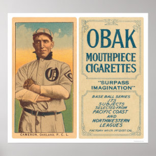 Baseball 1910 Cameron Oakland Poster