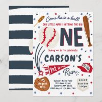 Baseball 1. Zuhause Run Birthday Party