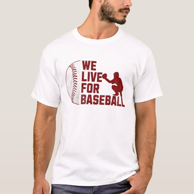 Baseball 4. Juli bis Weihnachten T-Shirt (Vorderseite)
