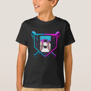 Baseball 5th Birthday Ice Creme Tropfen 5 Jahre al T-Shirt