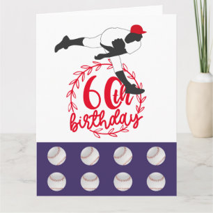 Baseball 60. Geburtstag mit Player Karte