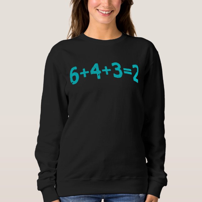 Baseball 6432 Double Play  Math Sweatshirt (Vorderseite)