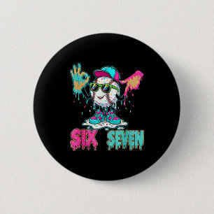 Baseball 67 Drip Six Seven Handzeichen Eiscreme Me Button