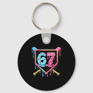 Baseball 67 Eis Drip Lustig Six Seven Meme Bo Schlüsselanhänger
