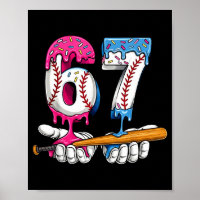 Baseball 67 Eis Drip Six Seven Jungen Lustig Me