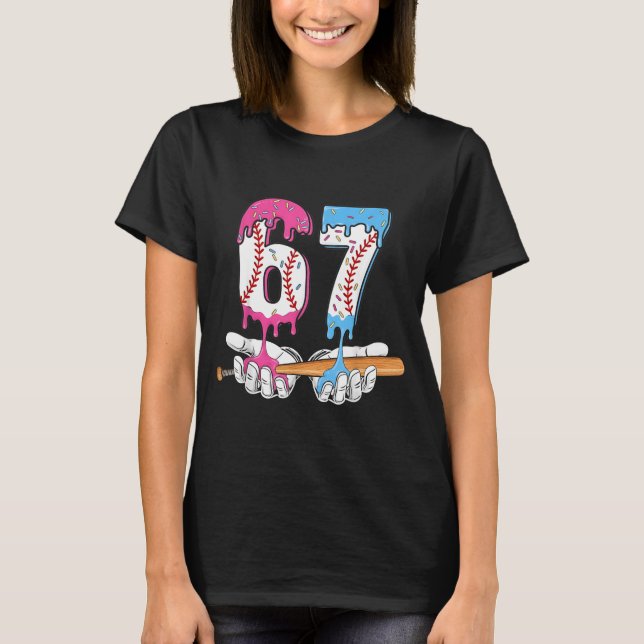 Baseball 67 Ice Cream Drip Six Seven Boys Funny Me T-Shirt (Vorderseite)