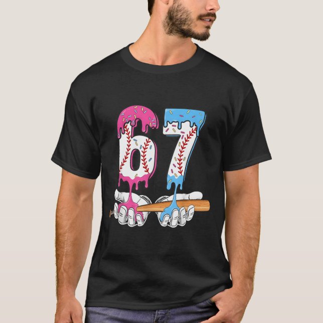 Baseball 67 Ice Cream Drip Six Seven Boys Funny Me T-Shirt (Vorderseite)
