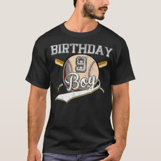 Baseball 9. Geburtstagsparty 9 Jahre alt Baseball  T-Shirt