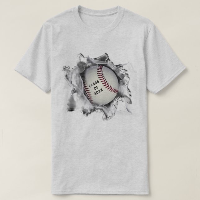 Baseball-Abschluss-Geschenk T-Shirt (Design vorne)