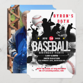 Baseball Add Foto Geburtstagsparty