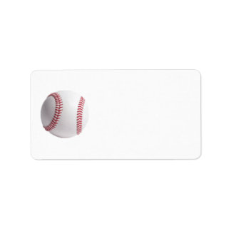 Baseball Adressaufkleber