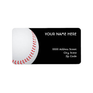 Baseball-Adressen-Etiketten Adressaufkleber