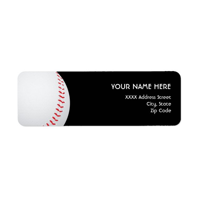 Baseball-Adressmarken (Vorne)