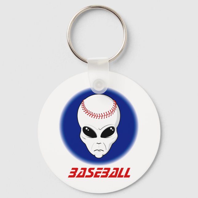 Baseball Alien Schlüsselanhänger (Vorderseite)