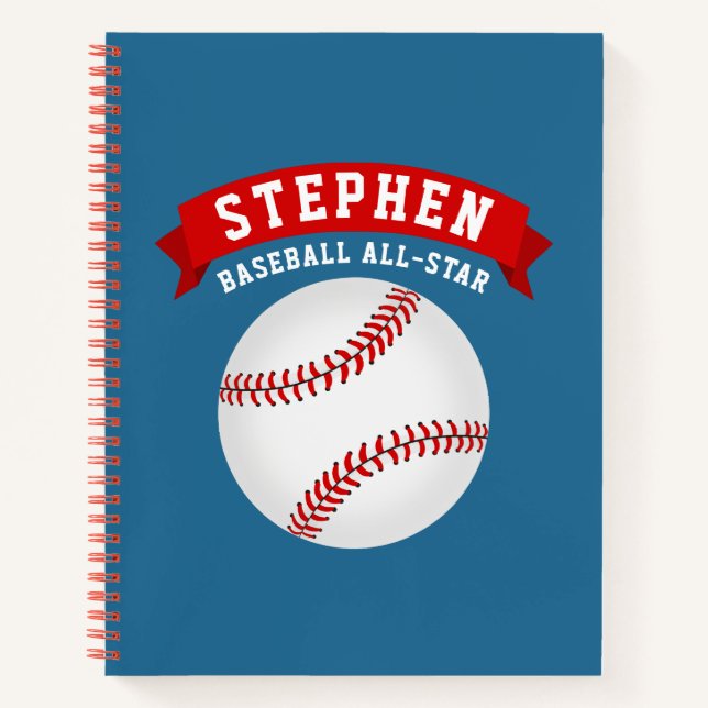 Baseball All-Star Notizbuch (Vorderseite)