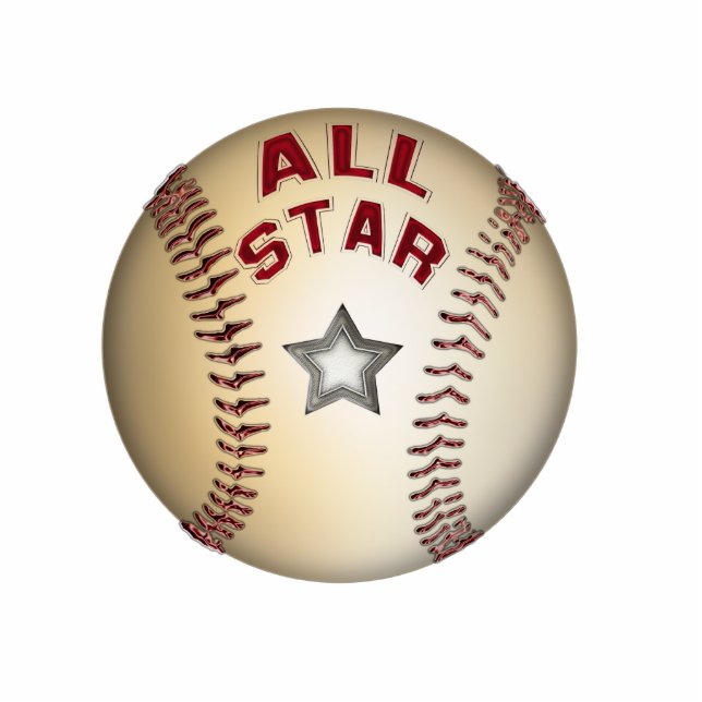 Baseball-All Star-Verzierung Fotoskulptur Ornament (Vorne)