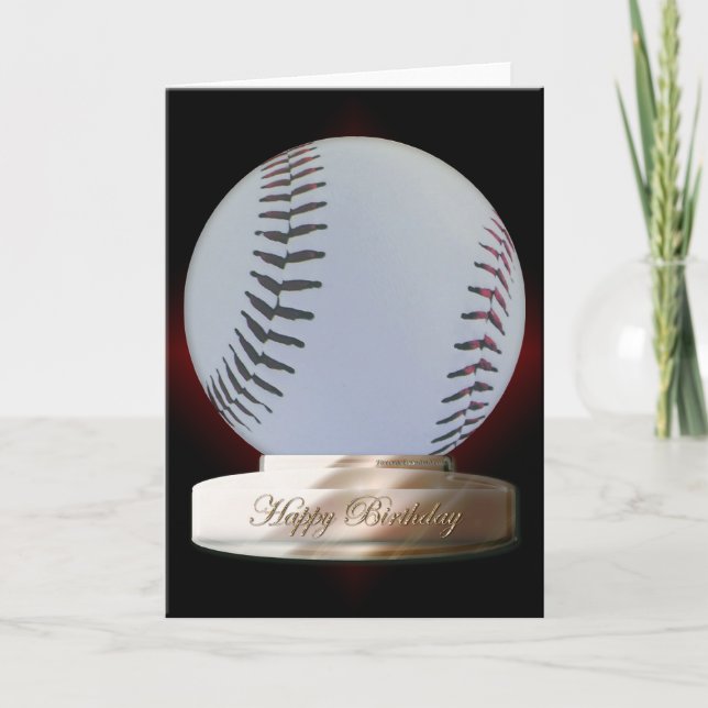 Baseball-alles- Gute zum Geburtstagkarte Karte (Vorderseite)